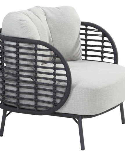4 Seasons Outdoor Fabrice loungeset + Verdi salontafel 73 Ø cm