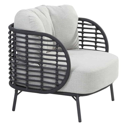 4 Seasons Outdoor Fabrice lounge stoel + voetenbank