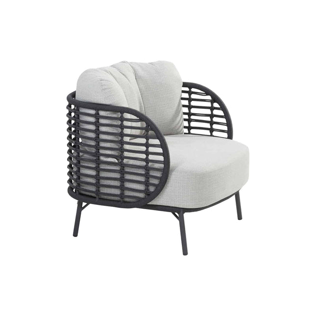 4 Seasons Outdoor Fabrice lounge stoel + voetenbank