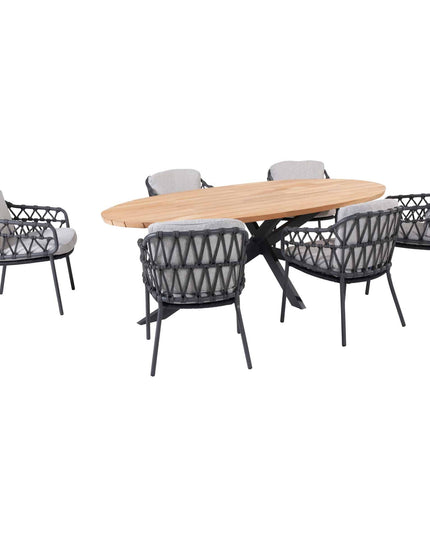 4 Seasons Outdoor Calpi Dining + Taste 4SO Prado Teaktisch Oval 240 cm