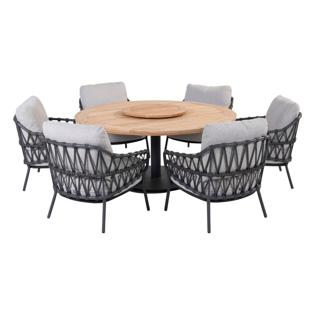 4 Seasons Outdoor Calpi low dining stoel incl. 2 kussens