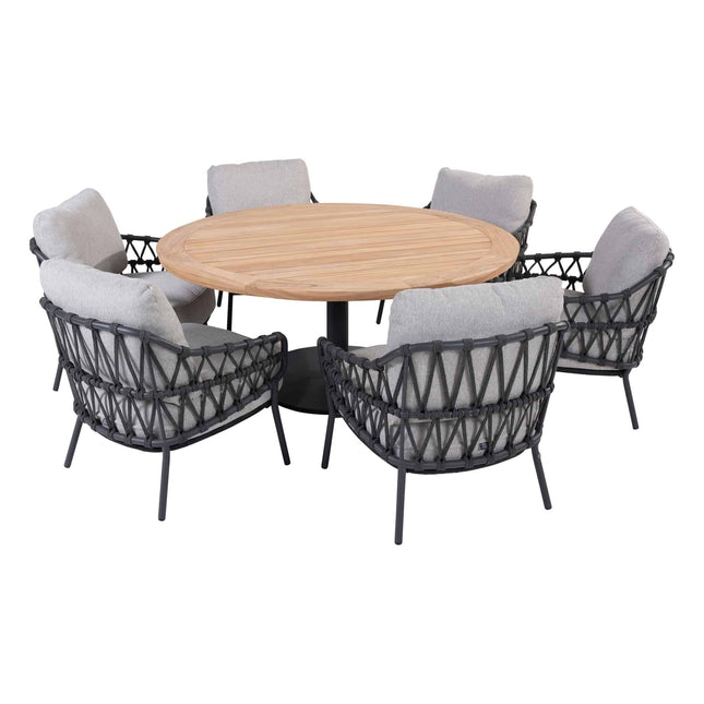4 Seasons Outdoor Calpi low dining stoel incl. 2 kussens