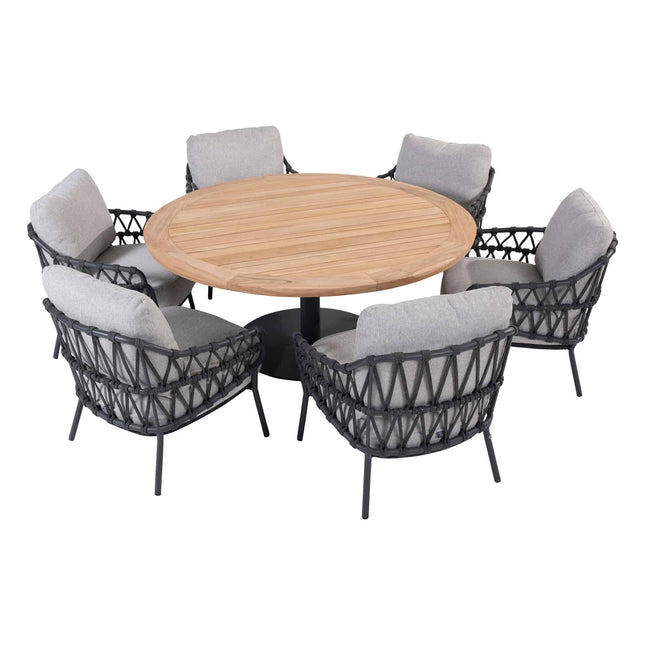 4 Seasons Outdoor Calpi low dining stoel incl. 2 kussens