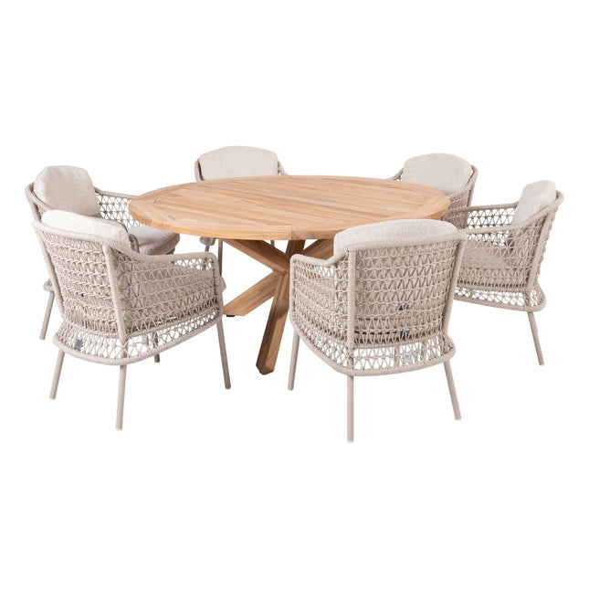 4 Seasons Outdoor Puccini dining stoel incl. 2 kussens