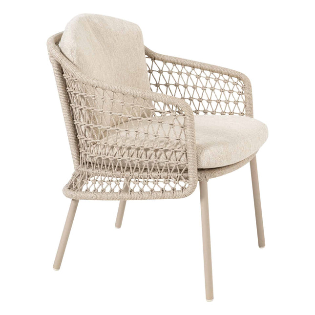 4 Seasons Outdoor Puccini Dining + Taste 4SO Prado Teak Tabelle 160 Ø CM + Lazy Susan
