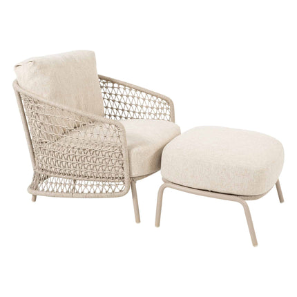 4 Seasons Outdoor Puccini lounge stoel incl. 2 kussens