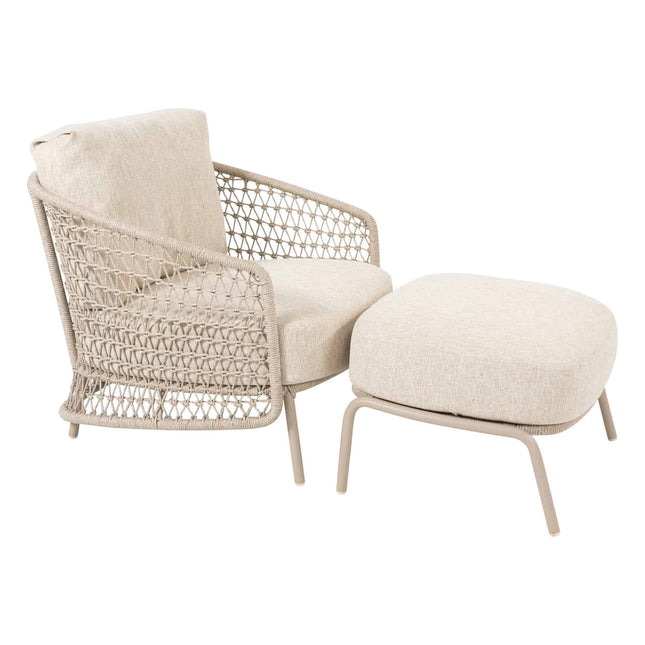 4 Seasons Outdoor Puccini lounge stoel incl. 2 kussens