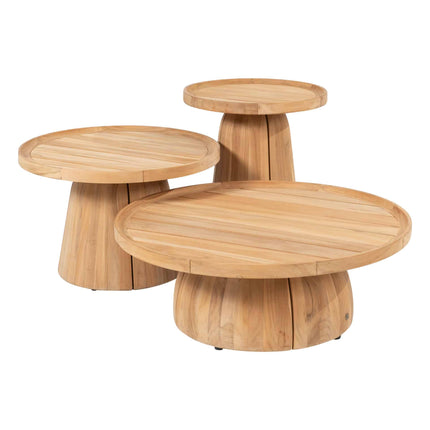 4 Seasons Outdoor Pablo bijzettafel teak 45 cm Ø (H 55)