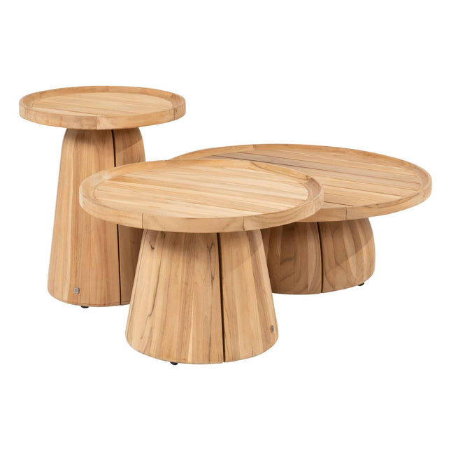 4 Seasons Outdoor Pablo salontafel teak 80 cm Ø (H 30)
