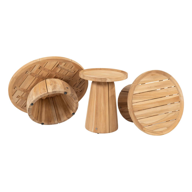 4 Seasons Outdoor Casanova loungeset + center + Pablo salontafel 80 Ø cm