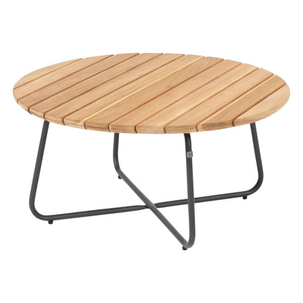 Taste 4SO Rhodes Chaise Lounge Bank + 4 Seasons Outdoor Verdi Kaffee Teak Teak 73 Ø CM