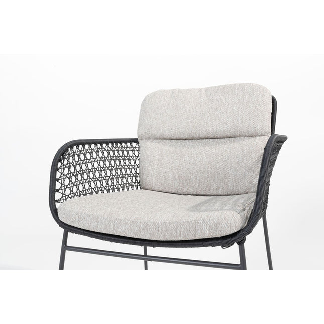 4 Seasons Outdoor Aprilla Ess Anthrazit + Geschmack 4SO Manolo -Tisch -Anthrazit mit gedrucktem Keramiktisch -Tisch 240 cm