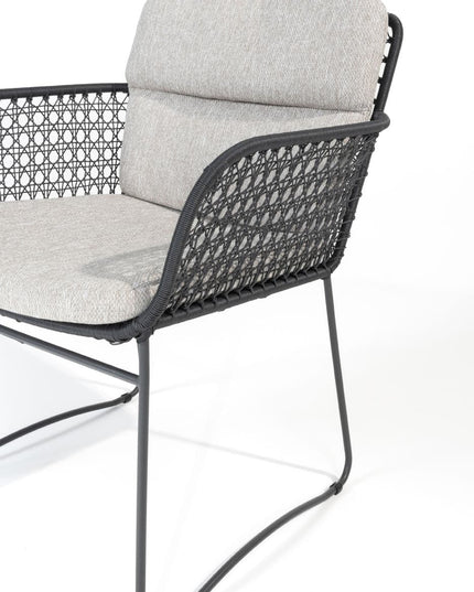 4 Seasons Outdoor Aprilla Ess Anthrazit + Geschmack 4SO Botschafter Teaktabelle 240 x 100 cm