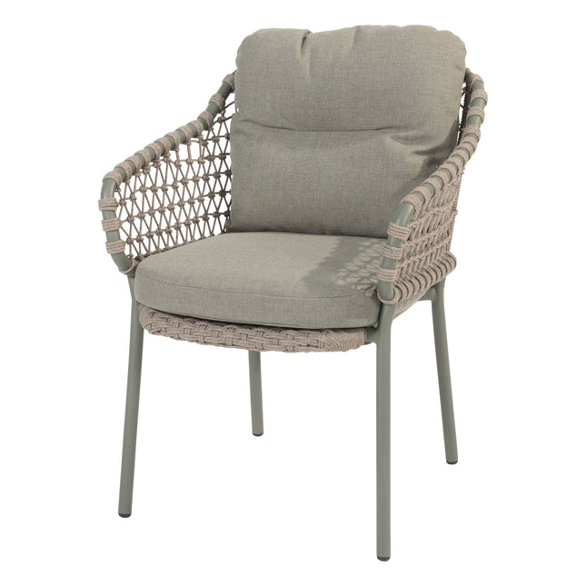 4 Seasons Outdoor Jura stapelbare dining stoel incl. 2 kussens