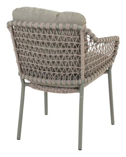 4 Seasons Outdoor Jura Dining + Montana Tisch Fass Keramik Terrazzo 240 cm Teak -Chassis