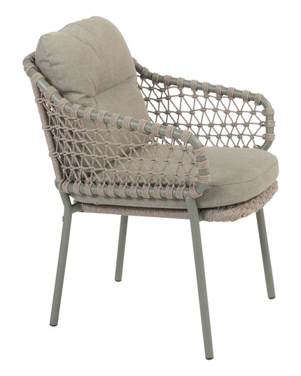 4 Seasons Outdoor Jura Dining + Montana Tisch Fass Keramik Terrazzo 240 cm Teak -Chassis