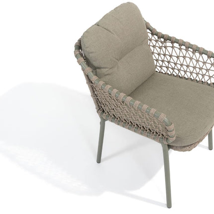4 Seasons Outdoor Jura stapelbare dining stoel incl. 2 kussens