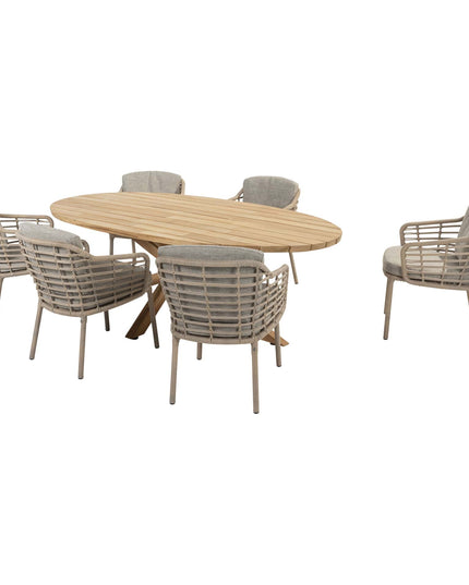 4 Seasons Outdoor Como Dining + Taste 4SO Prado Teaktisch Oval 240 cm