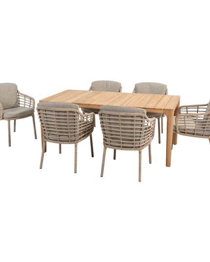 4 Seasons Outdoor Como Dining + Taste 4SO Liam Teak Tabelle 180 cm
