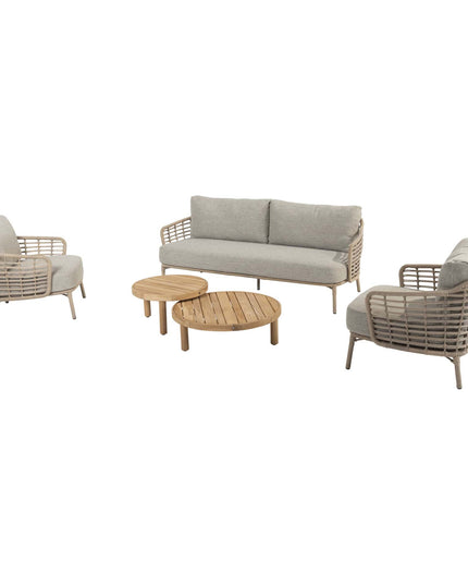 4 Seasons Outdoor Como Lounge Set Harvest + Finn Coffee Tische
