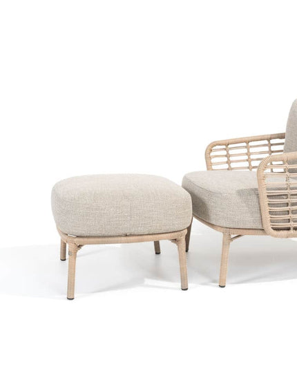4 Seasons Outdoor Como Bistro Lounge Set Harvest + Verdi Side Table Latte 45 Ø CM