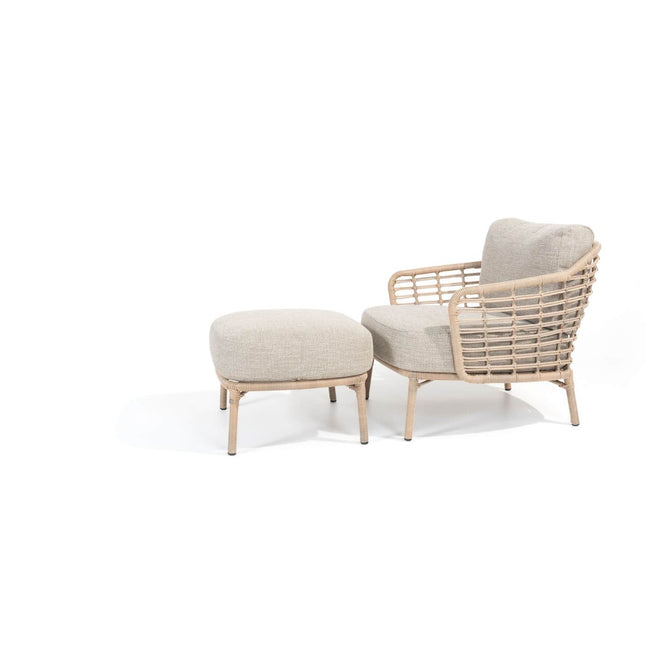 4 Seasons Outdoor Como lounge stoel harvest incl. 2 kussens