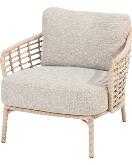 4 Seasons Outdoor Como Bistro Lounge Set Harvest + Verdi Side Table Latte 45 Ø CM