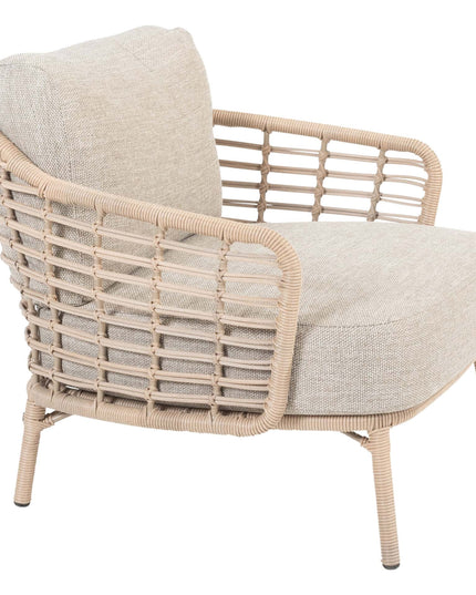 4 Seasons Outdoor Como Bistro Lounge Set Harvest + Verdi Side Table Latte 45 Ø CM