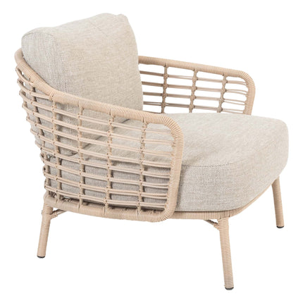 4 Seasons Outdoor Como lounge stoel harvest incl. 2 kussens