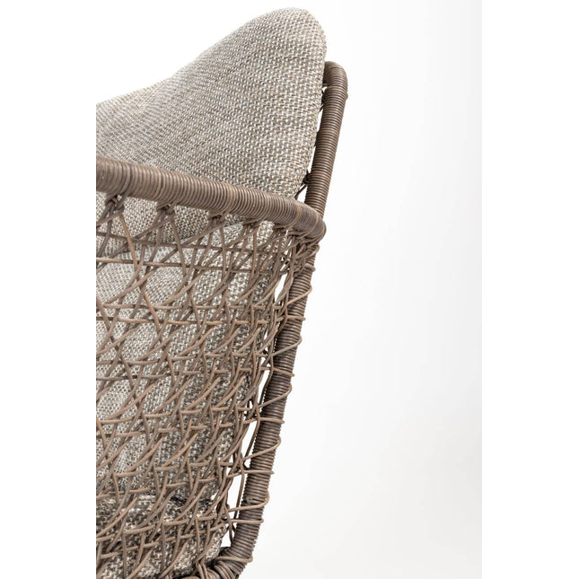 4 Seasons Outdoor Aprilla Dining rein + Geschmack 4SO Noah Teaktisch Anthrazit Basis 260 cm
