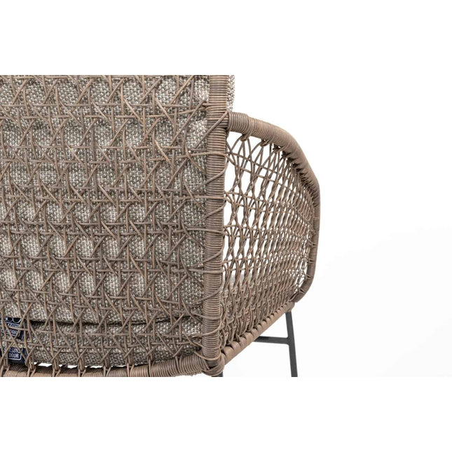 4 Seasons Outdoor Aprilla Dining Pure + Goa Tisch HPL 95 cm Schiefer Anthrazit