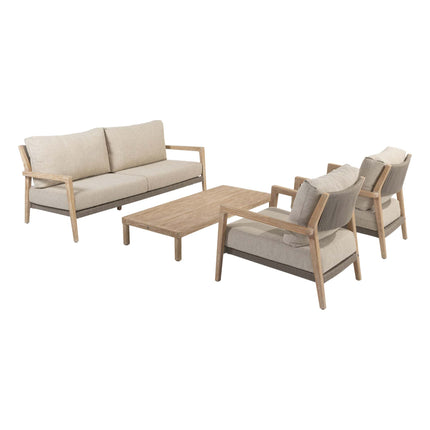 4 Seasons Outdoor Sem salontafel brushed teak 150 x 65 x 25 cm.