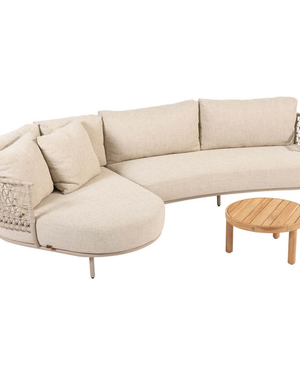 4 Seasons Outdoor Sardinia Chaise Lounge Bank + Finn Couchtisch 60 Ø CM