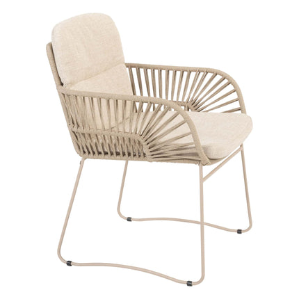 4 Seasons Outdoor Murcia Speisestuhl Latte inkl. 2 Kissen