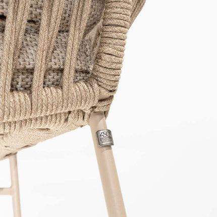 4 Seasons Outdoor Murcia Speisestuhl Latte inkl. 2 Kissen
