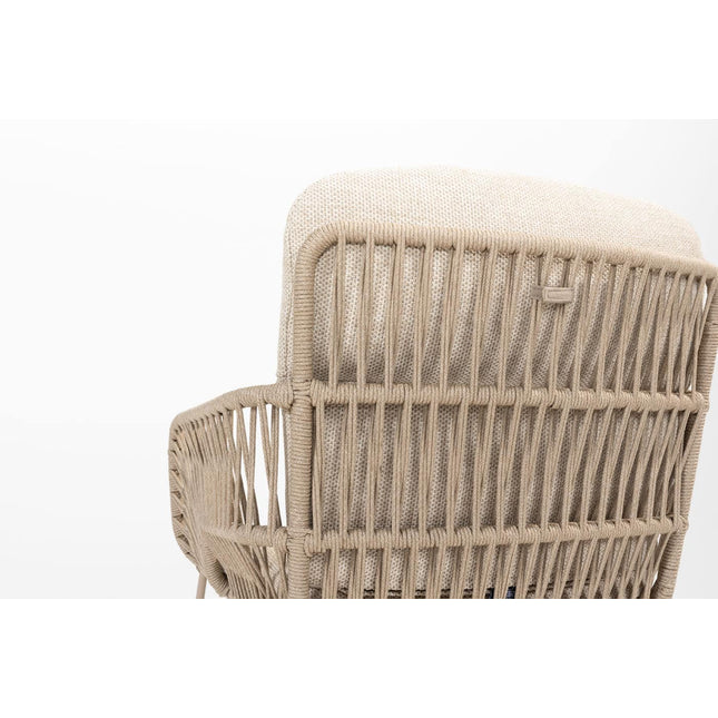 4 Seasons Outdoor Murcia Dining Latte + Taste 4SO Prado Teak Tabelle 160 Ø CM