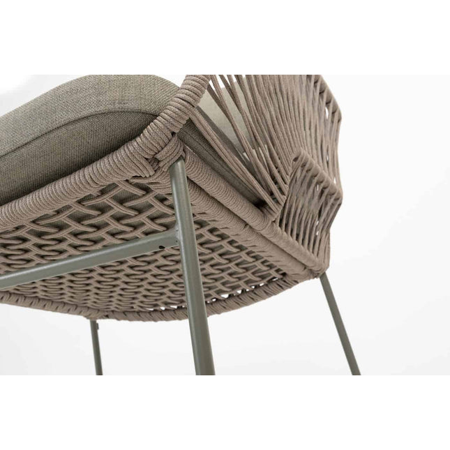 4 Seasons Outdoor Murcia dining olive + Lucas teak tafel 240 x 100 cm