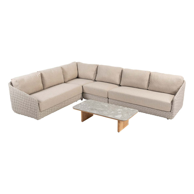 4 Seasons Outdoor Casanova loungeset + center + Lucas salontafel