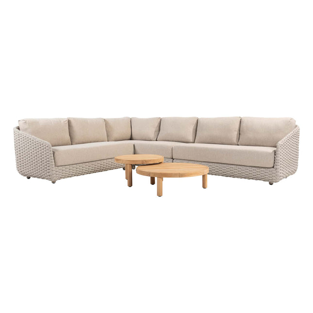 4 Seasons Outdoor Casanova loungeset + center + Finn salontafels