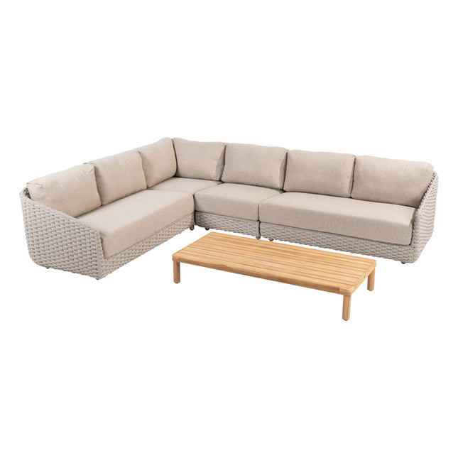 4 Seasons Outdoor Casanova loungeset + center + Finn salontafel