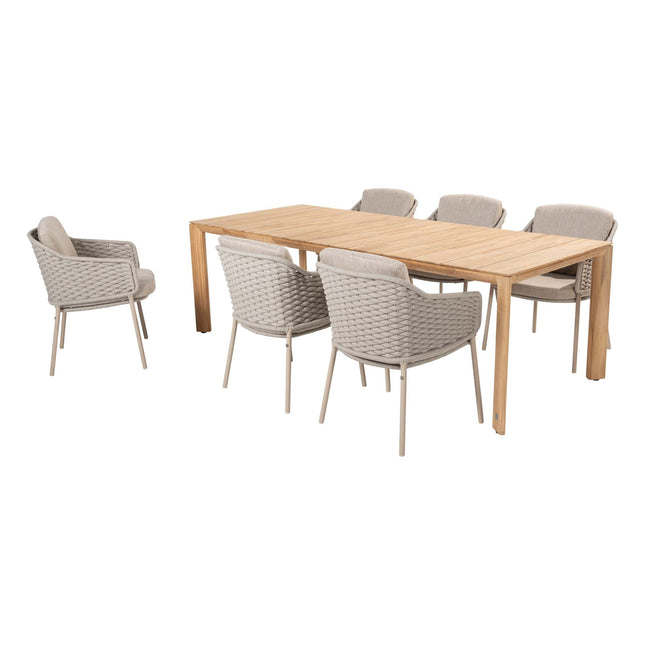 4 Seasons Outdoor Eros Dining + Lucas Teaktabelle 240 cm
