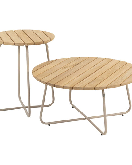 4 Seasons Outdoor Como Bistro Lounge Set Harvest + Verdi Side Table Latte 45 Ø CM