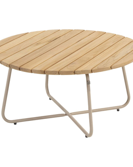 4 Seasons Outdoor im Freien 4SO Albano Lounge Set + Verdi Coucht Tabelle 73 Ø CM Latte