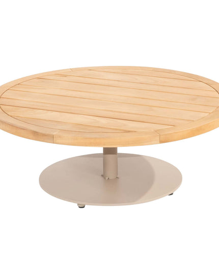 4 Seasons Outdoor Sardinia chaise lounge bank + Puccini lounge stoel + Volta salontafel 80 Ø cm
