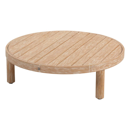 4 Seasons Outdoor Sem salontafel brushed teak 80 cm. Ø (H 25)