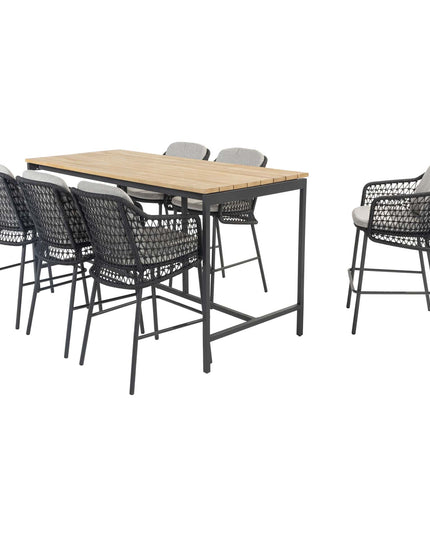 4 Seasons Outdoor Tramonti Bar Sitz + Geschmack 4SO Taverne Bartafel Teak 200 cm