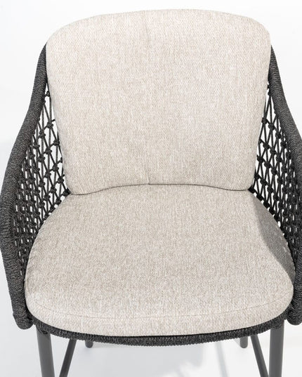 4 Seasons Outdoor Tramonti barstoel antraciet + Fiesta bartafel 90 Ø x 105 cm