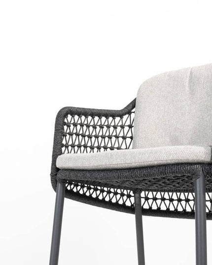4 Seasons Outdoor Tramonti barstoel antraciet + Fiesta bartafel 90 Ø x 105 cm