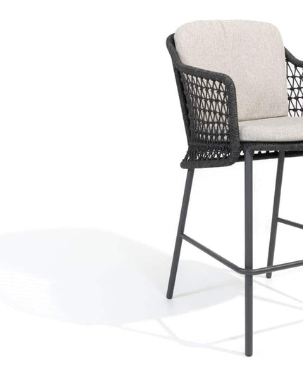 4 Seasons Outdoor Tramonti barstoel antraciet + Fiesta bartafel 90 Ø x 105 cm