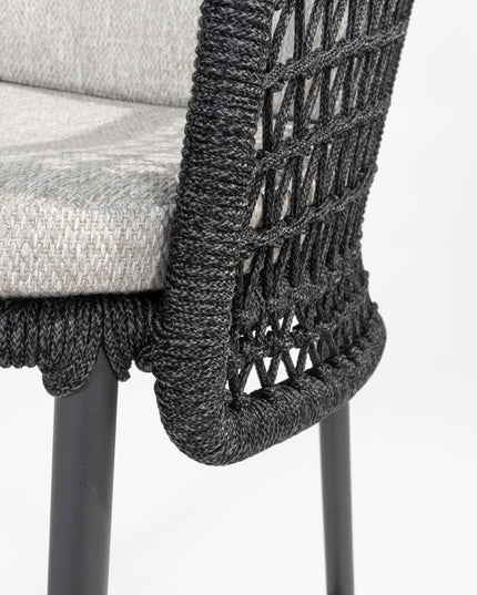 4 Seasons Outdoor Tramonti barstoel antraciet + Fiesta bartafel 90 Ø x 105 cm